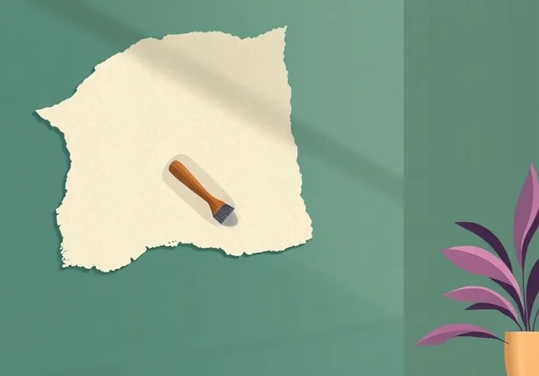 Application d'un enduit décoratif à la lisseuse sur un mur